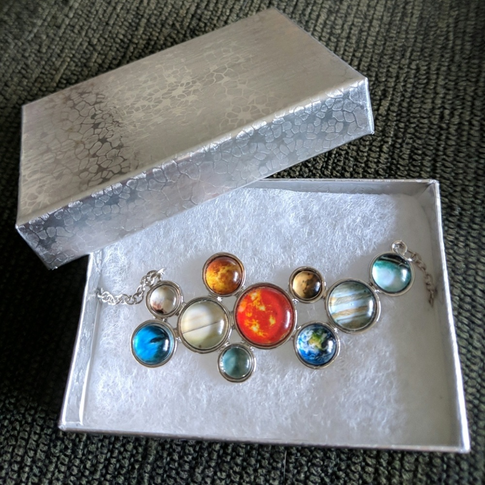 Solar System Statement Necklace - Science Jewelry